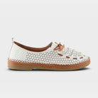 Spring Step Berna-Perf White Slip-on Shoe