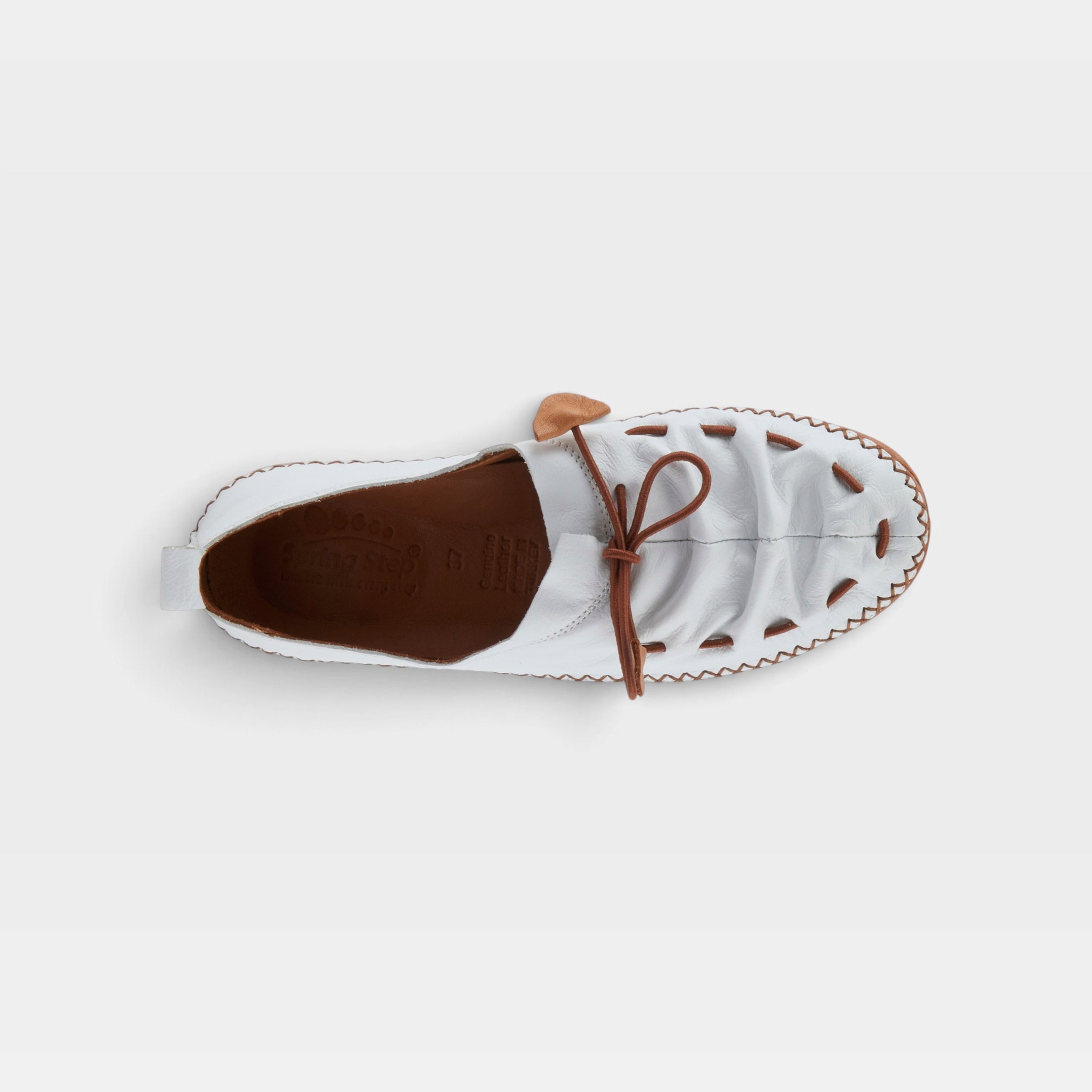 Spring Step Berna White Shoe