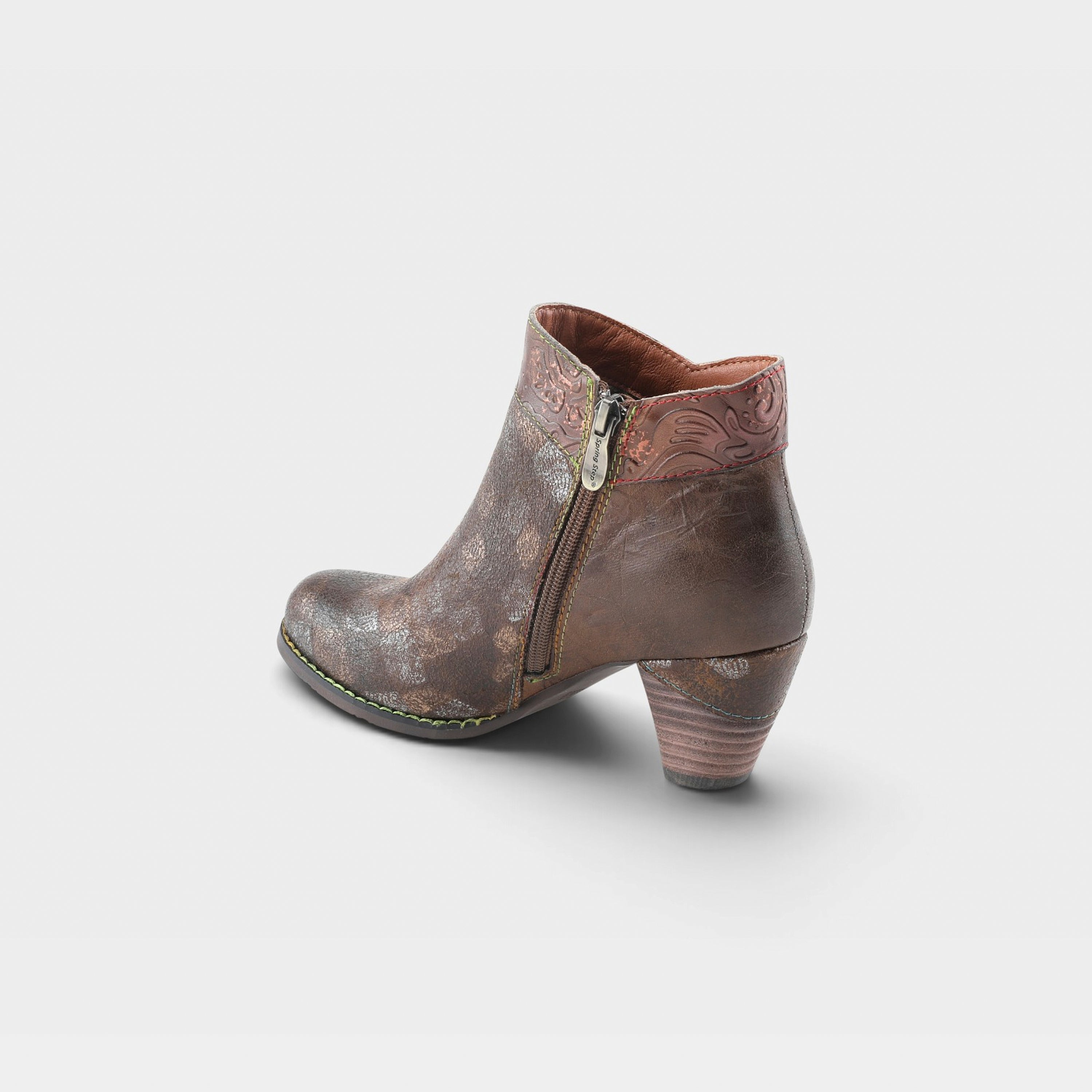 L'Artiste Bestlove boots in Brown Multi, alternate angle view