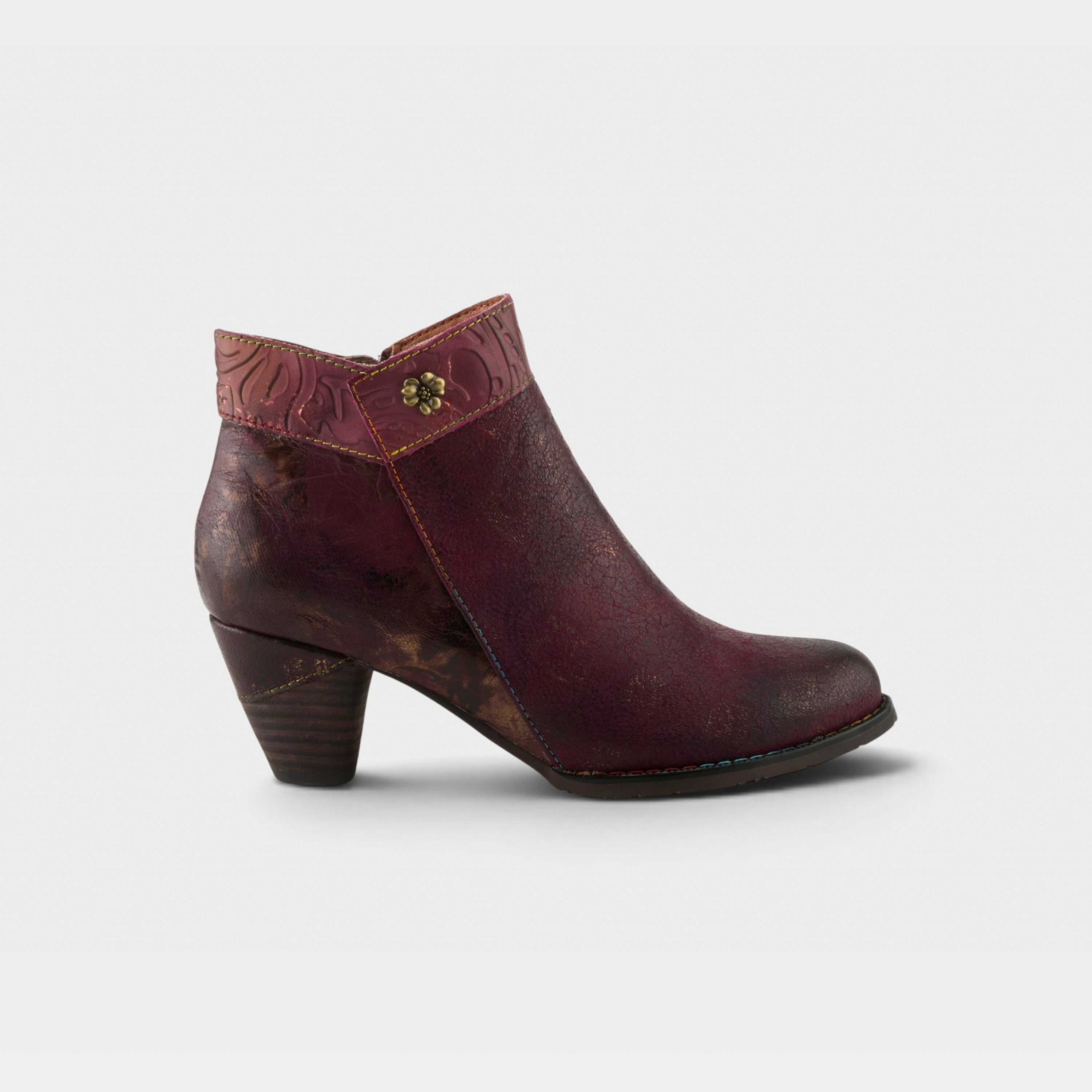 L'Artiste Bestlove boots in Bordeaux Multi, hero view