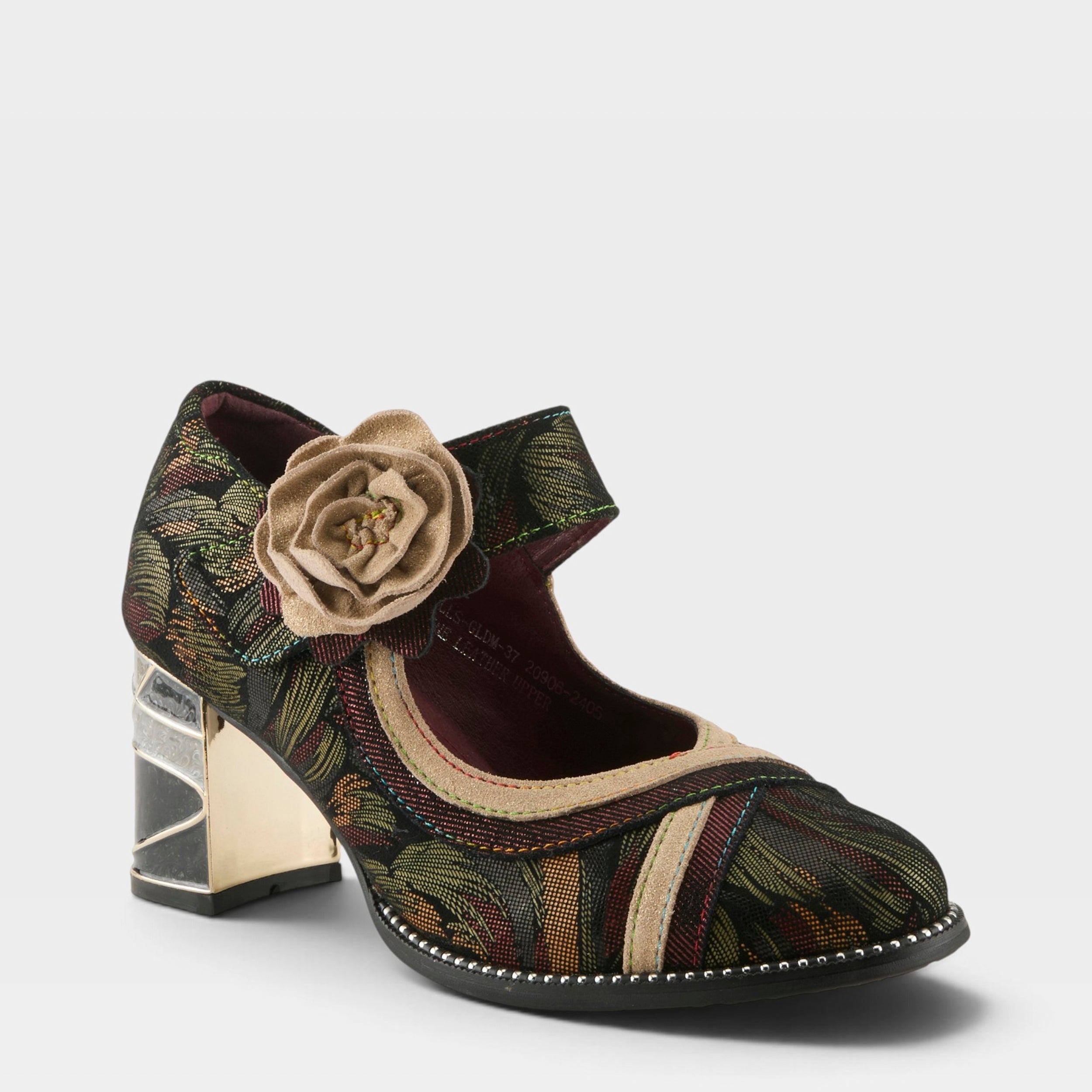 L'Artiste BEVERLYHILLS SHOES in GOLD MULTI, front view