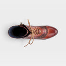 L'Artiste Bewitch-Floral bootie in Brown Multi, top view