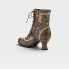 L'Artiste Bewitch-Floral bootie in Olive Multi, alternate angle view