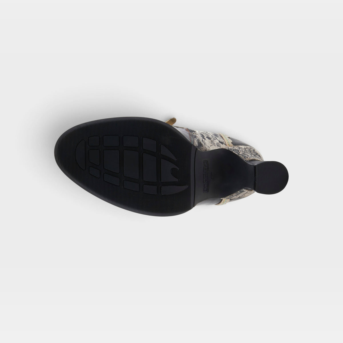 L'Artiste Bewitch-Prit boots in Black Multi, outsole view