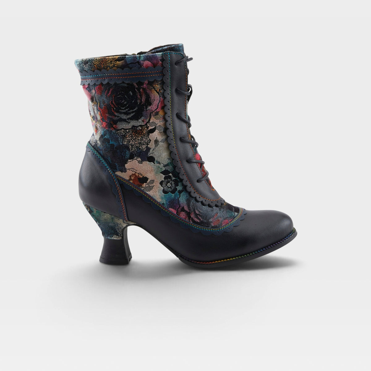 L'Artiste Bewitch-Prit boots in Navy Multi, hero view