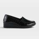 Flexus Biddey Black Croco Shoe