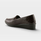 Flexus Biddey Dark Brown Croco Shoe
