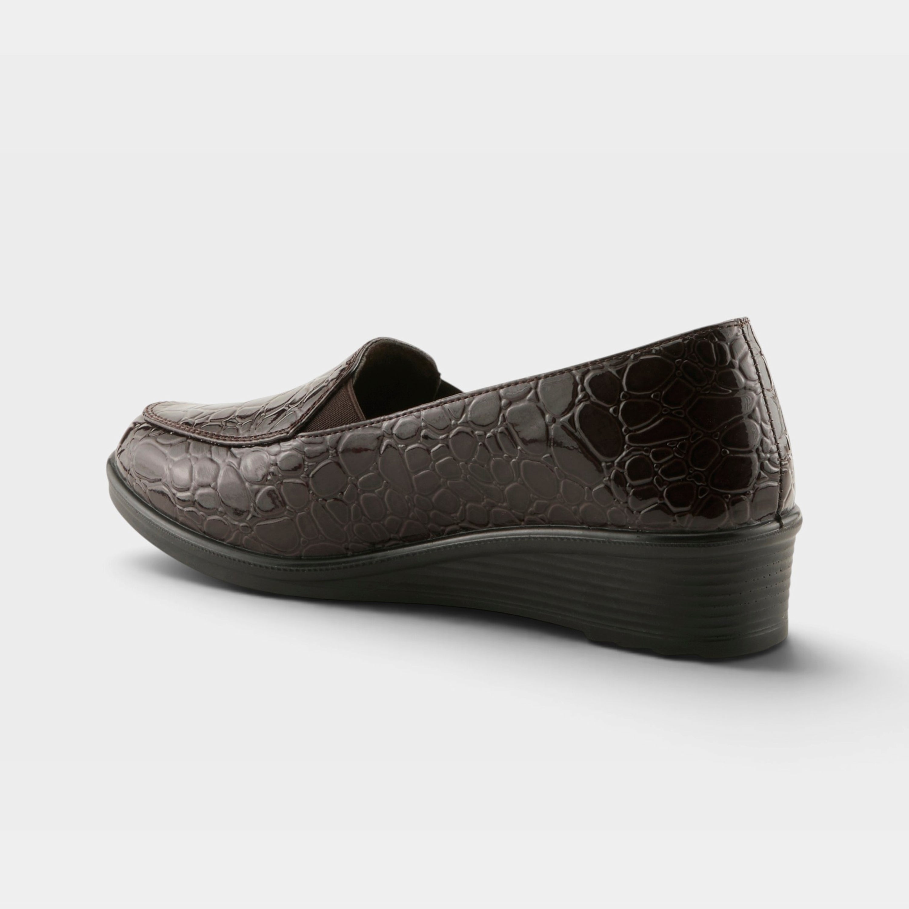 Flexus Biddey Dark Brown Croco Shoe