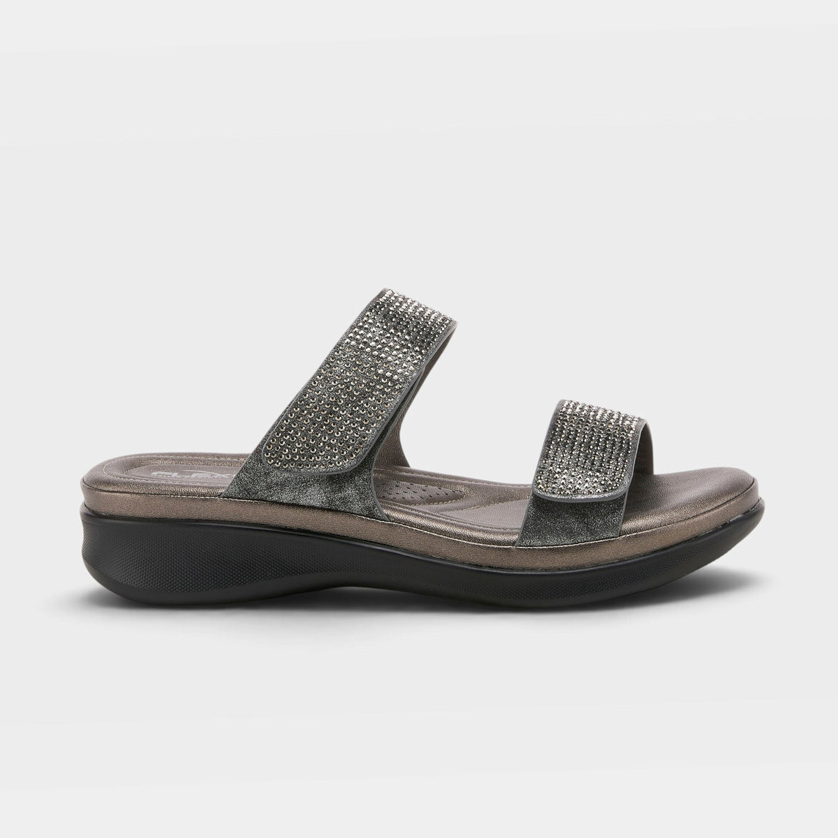 Flexus – Bling – Pewter – Slide Sandal
