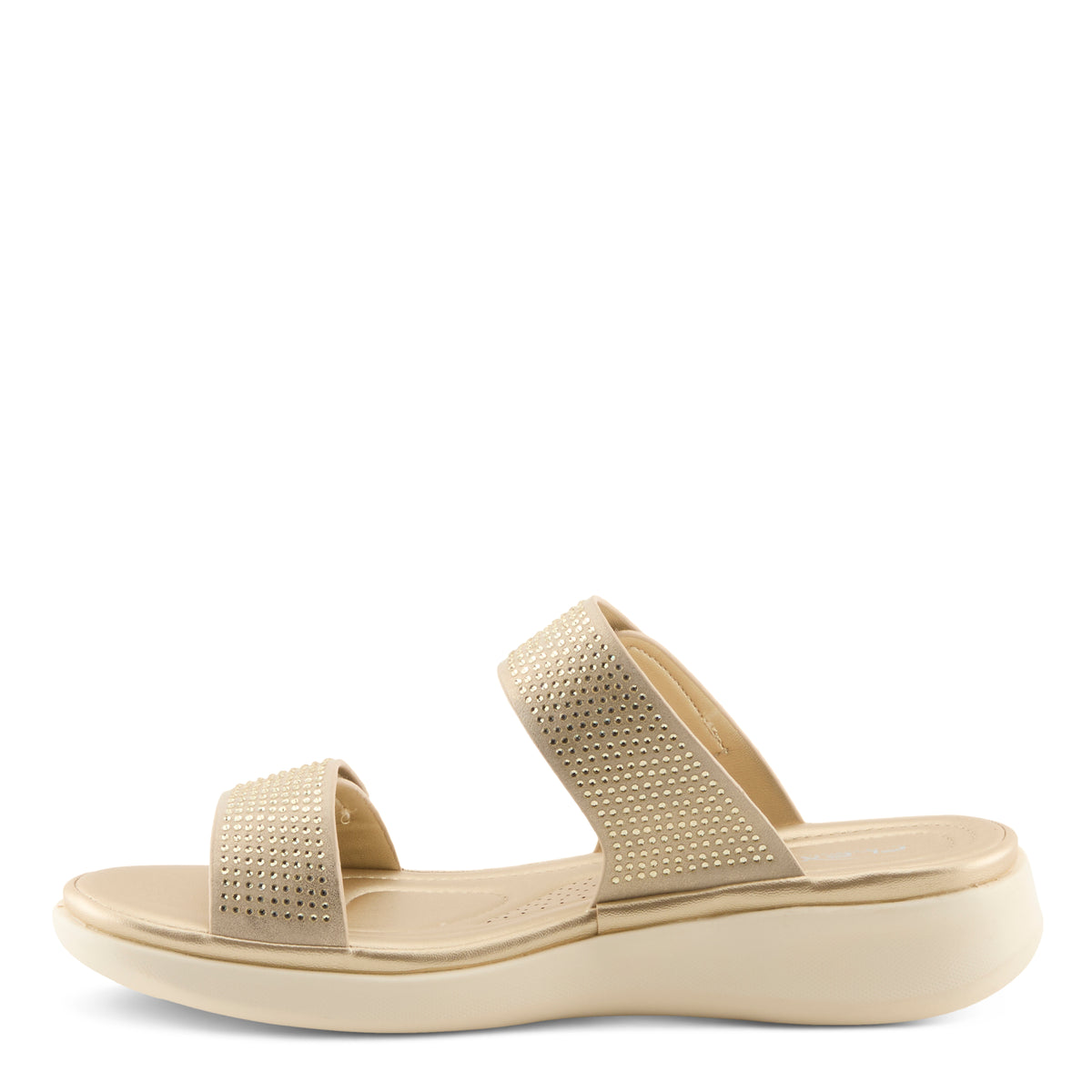 Flexus FLEXUS BLING SLIDE SANDALS sandal in black with flexible sole