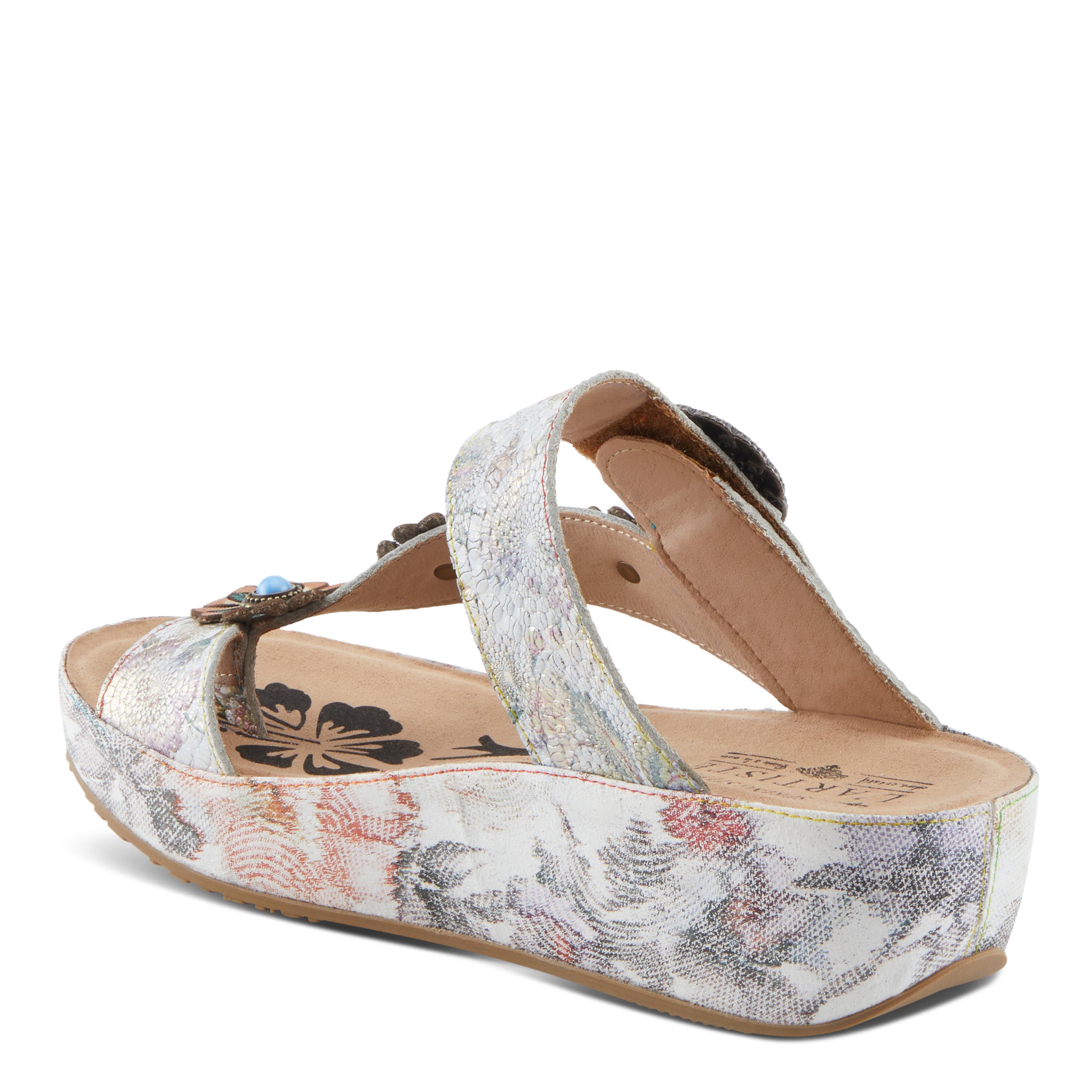 (取寄) ラルティストバイスプリングステップ レディース  L'Artiste by Spring Step women Blissbloom Ice Multi L'Artiste Blissbloom fashionable sandals – Spring Step Shoes