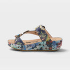 L'Artiste Blissbloom sandals in Navy Multi, side view