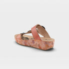 L'Artiste Blissbloom sandals in Peach, alternate angle view