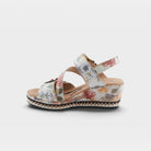 L'Artiste Blissful sandals in Ice Multi, side view