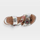 L'Artiste Blissful sandals in Ice Multi, top view