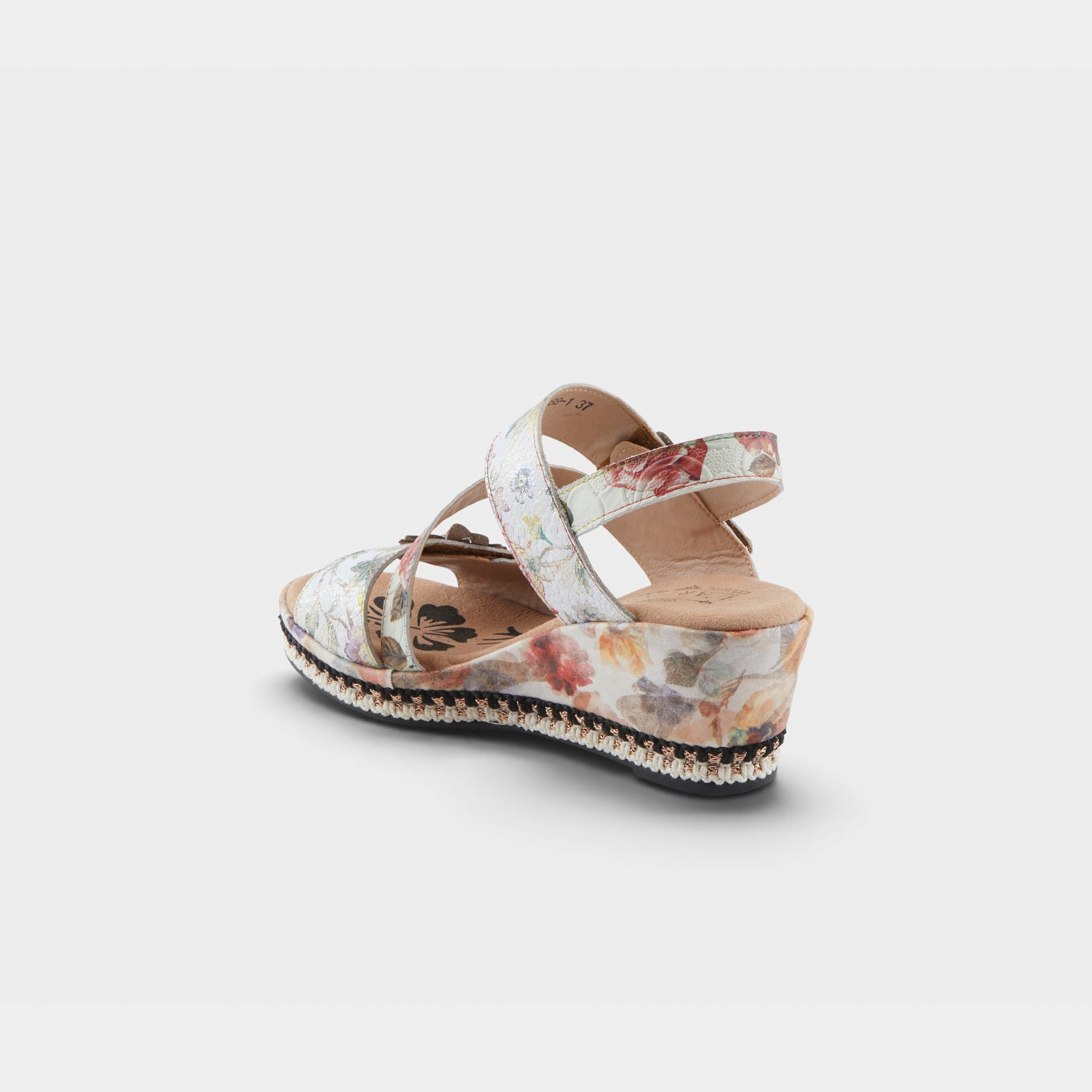 L'Artiste Blissful sandals in Ice Multi, alternate angle view