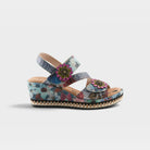 L'Artiste Blissful sandals in Navy Multi, hero view