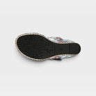 L'Artiste Blissful sandals in Navy Multi, outsole view