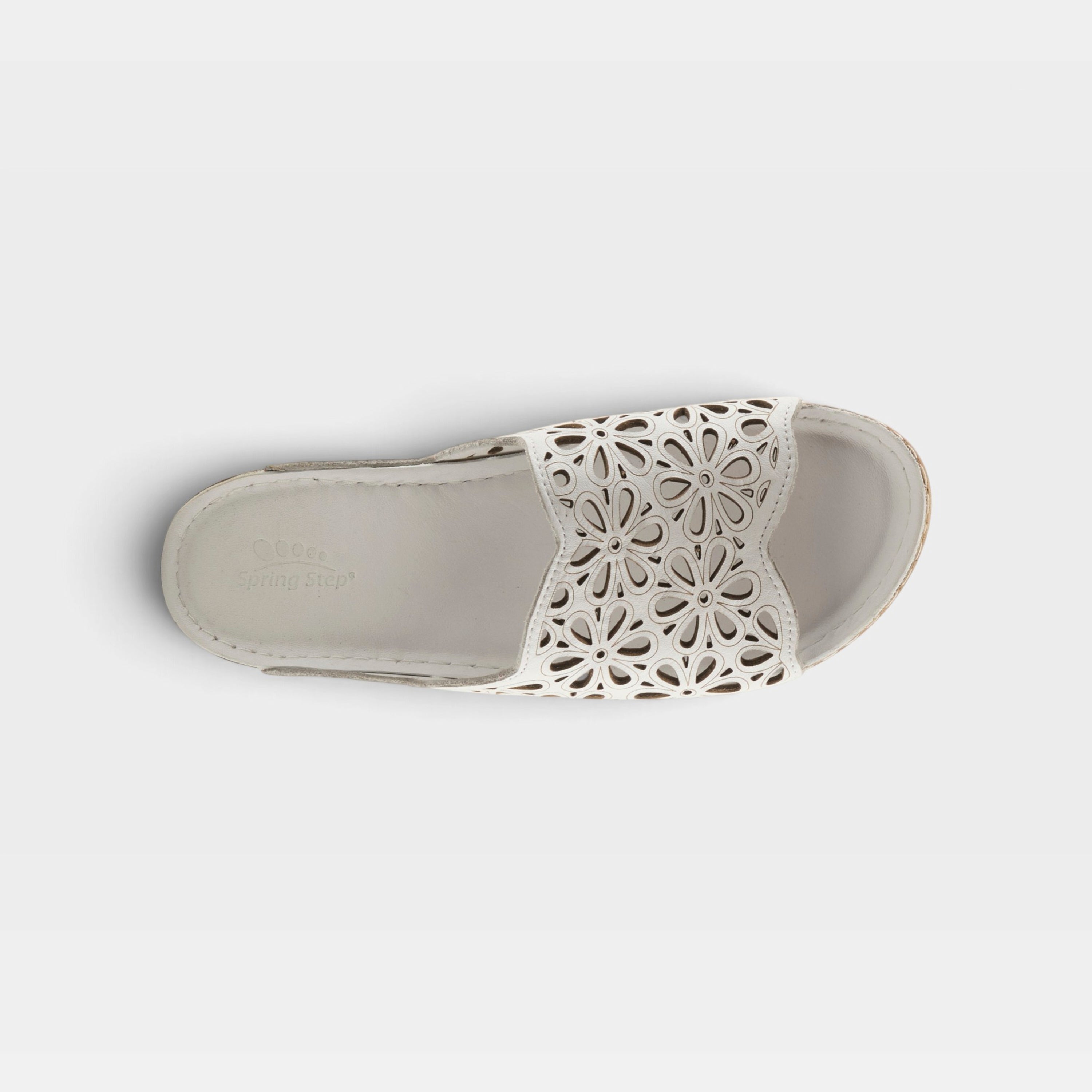 Spring Step Bloomella White Sandal