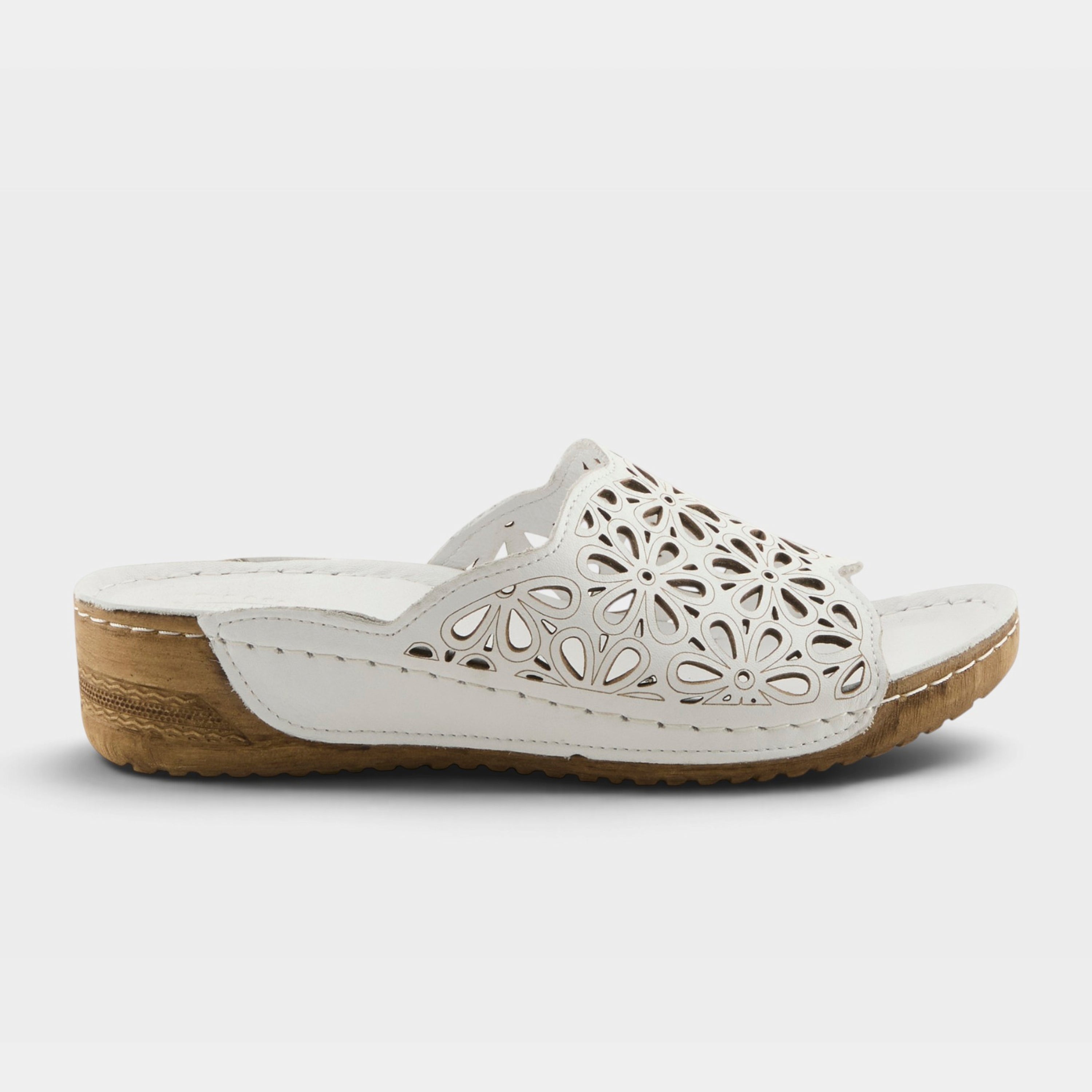 Spring Step Bloomella White Sandal