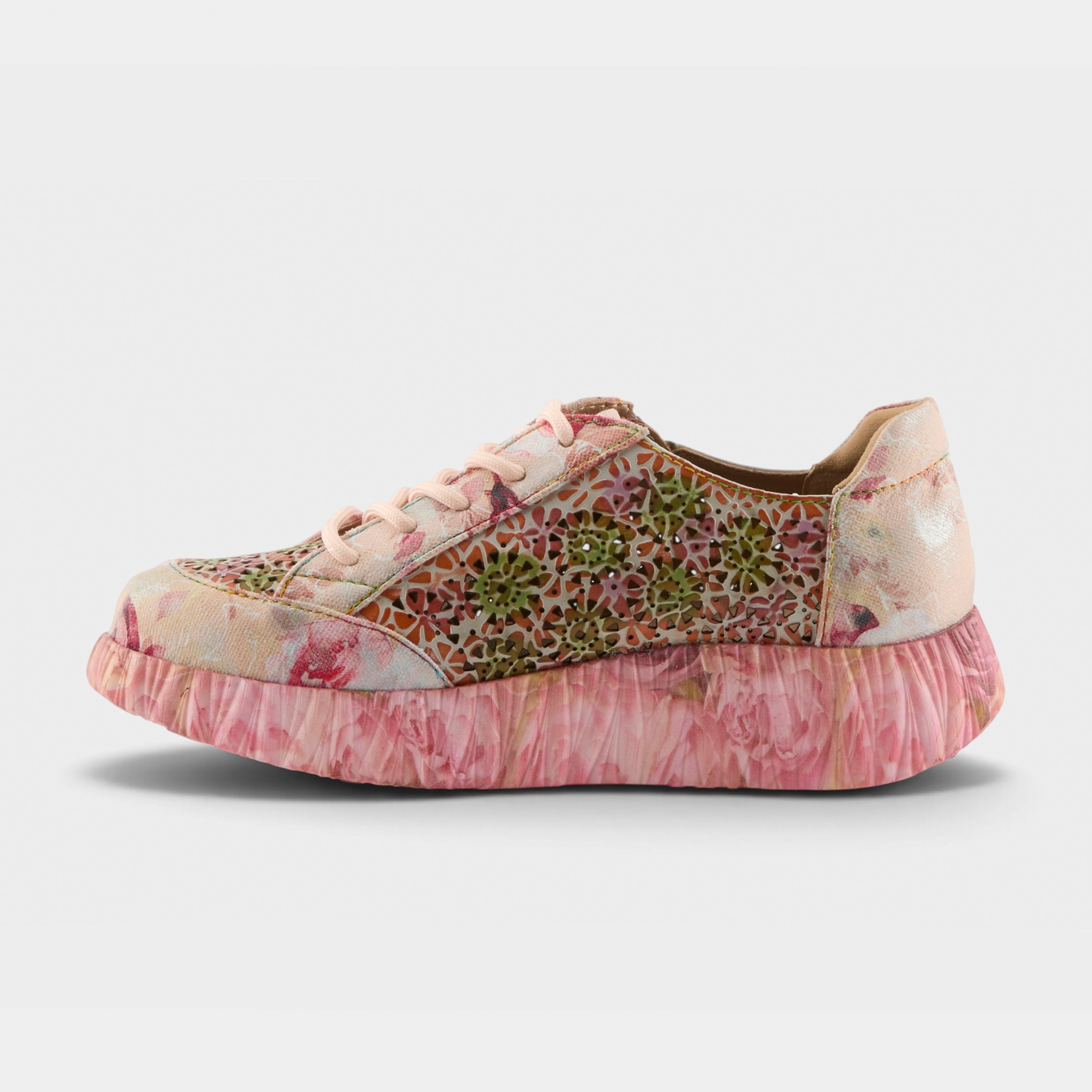L'Artiste Bloomington sneakers in Blush Multi, side view
