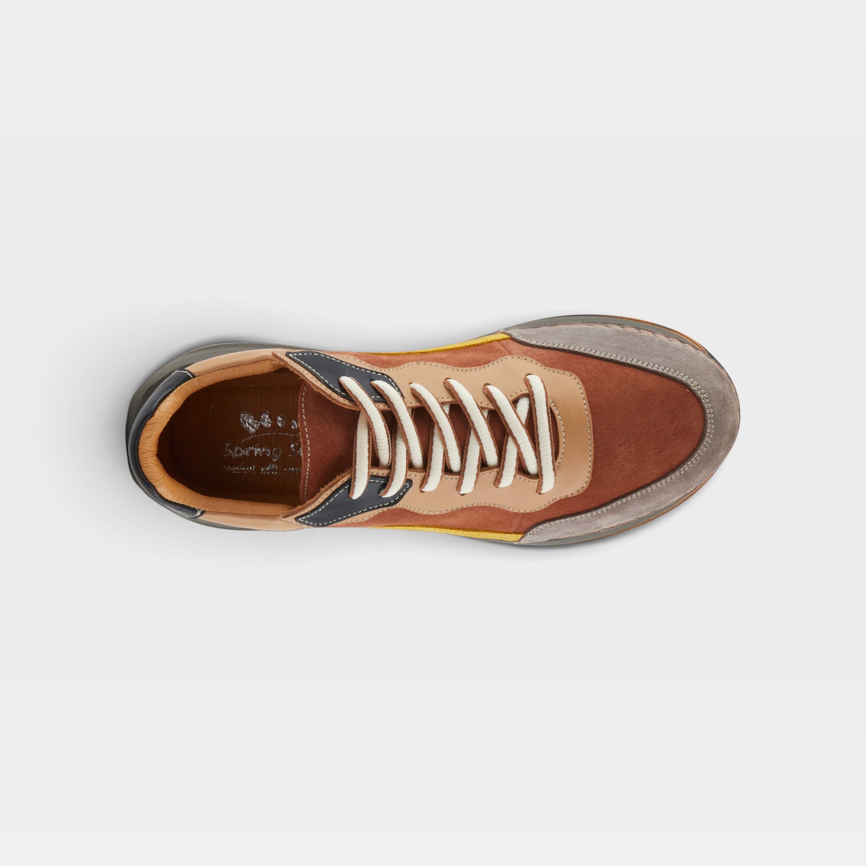 Spring Step Booker Camel Multi Suede Sneaker