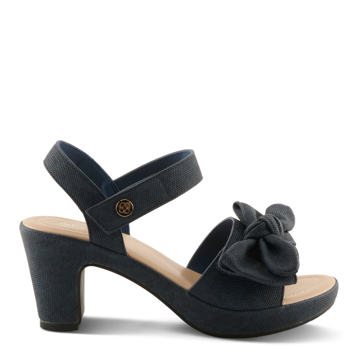 Patrizia PATRIZIA BOWDEE SANDAL sandal in dark denim blue with decorative bow detail