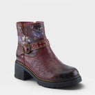L'Artiste BRANCHOUT BOOTS in BORDEAUX MULTI, front view