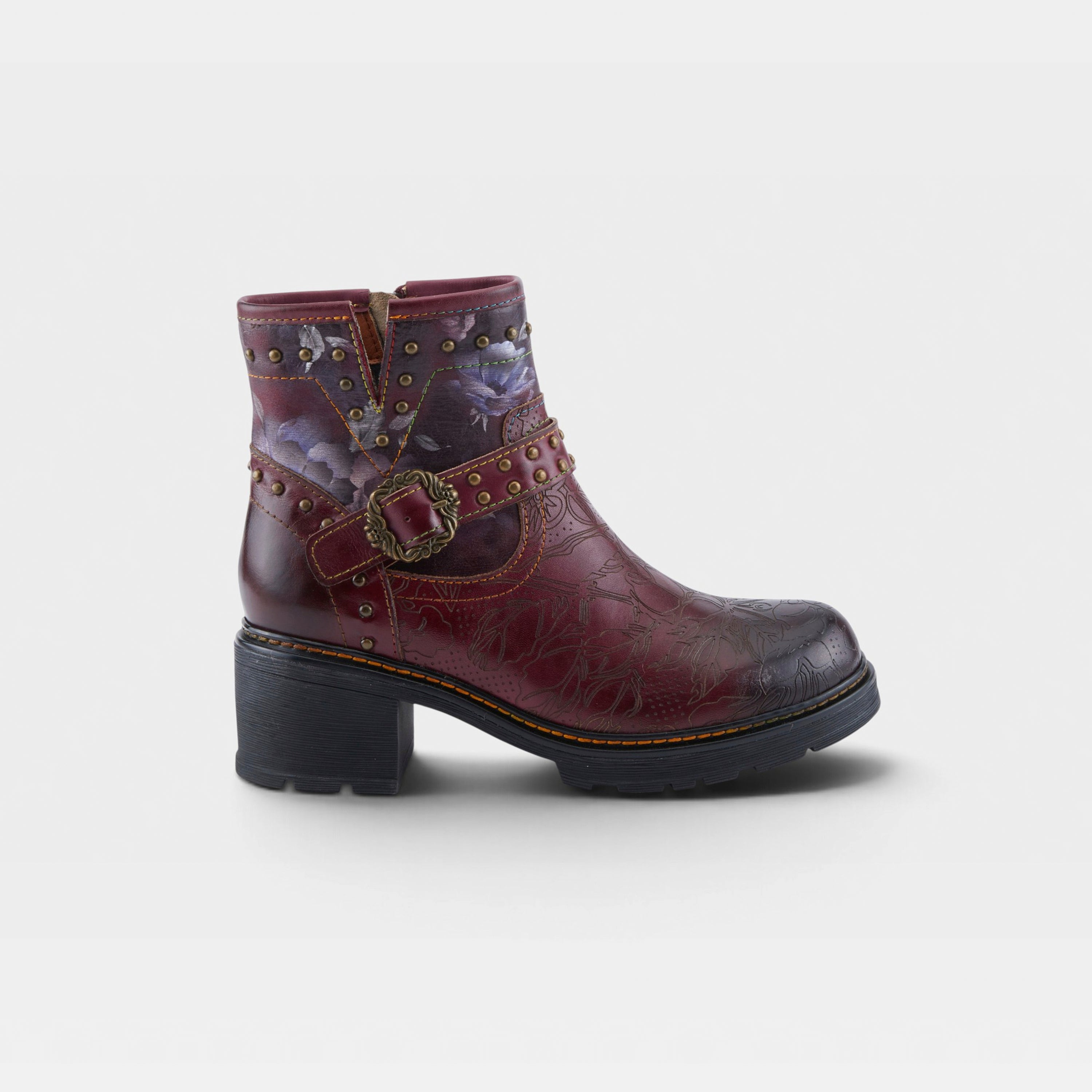 L'Artiste Branchout boots in Bordeaux Multi, hero view