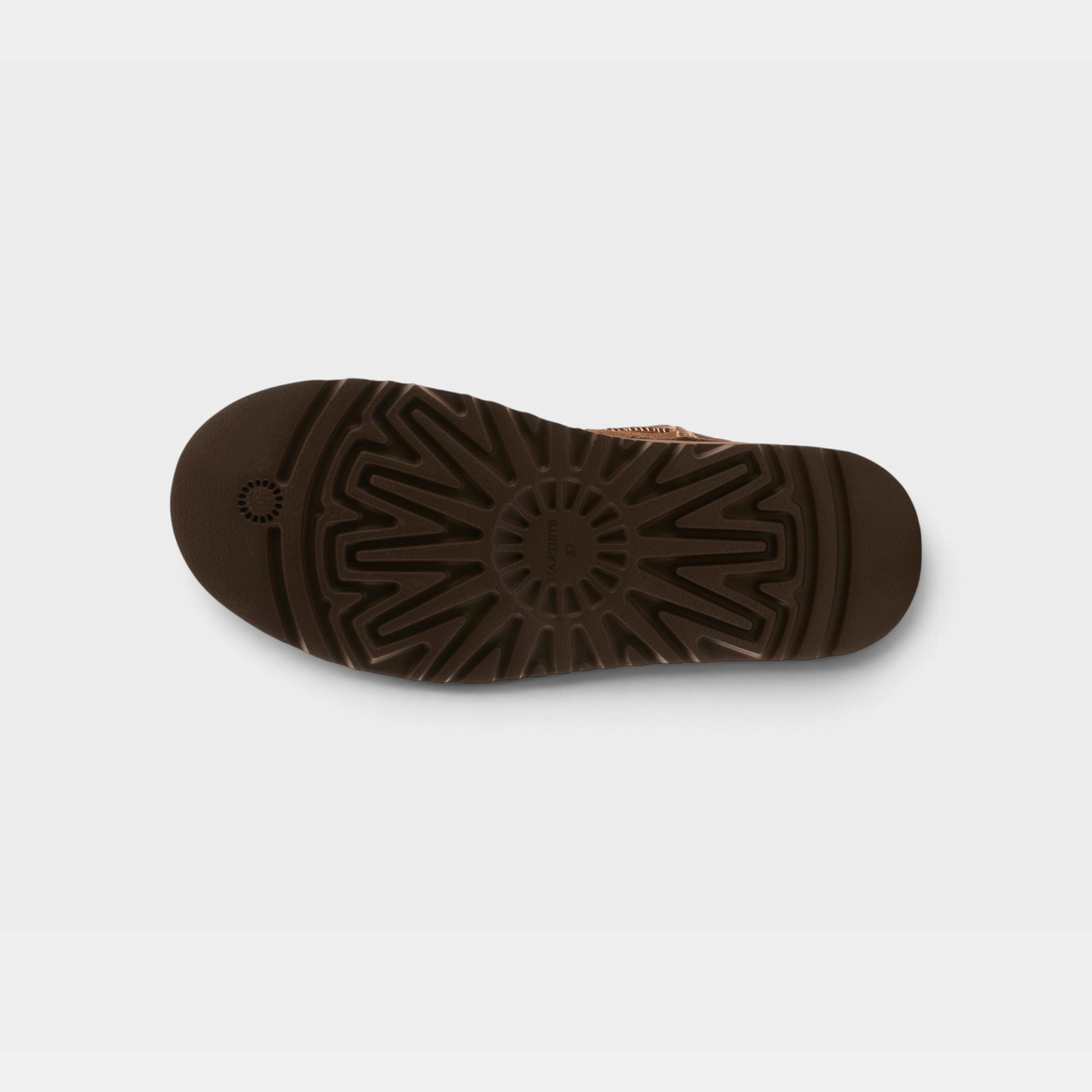 L'Artiste Brandai boots in Dark Brown MLT Suede, outsole view