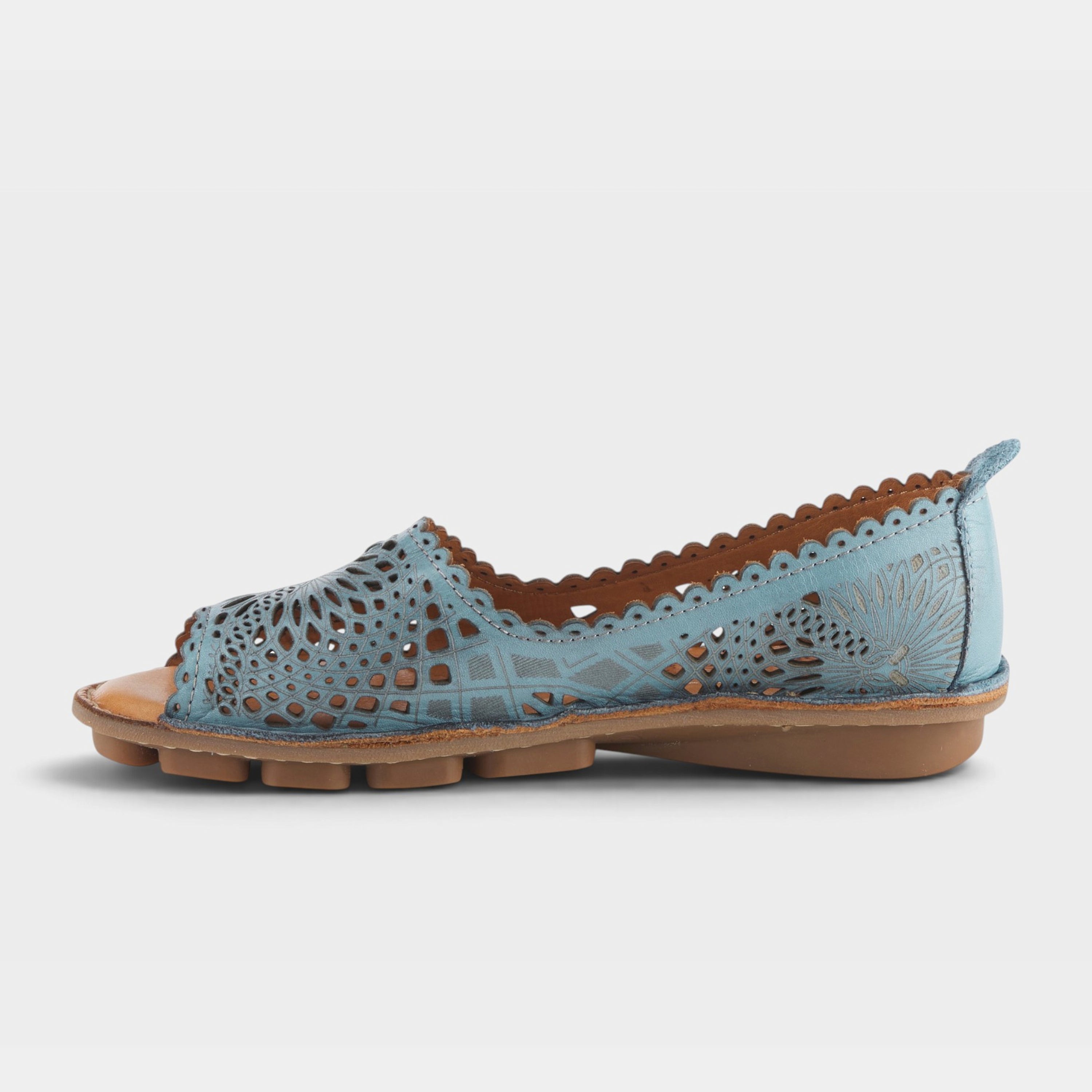 Spring Step Brandal Blue Slip-on Shoe
