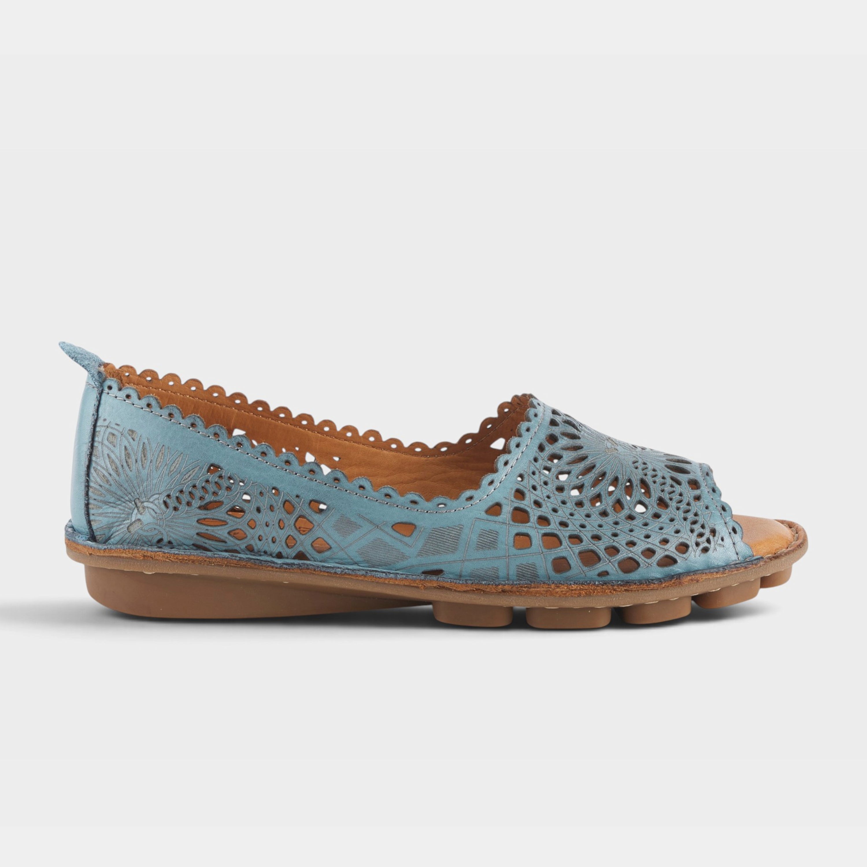 Spring Step Brandal Blue Slip-on Shoe