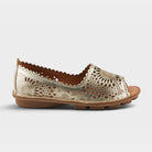 Spring Step Brandal Gold Slip-on Shoe