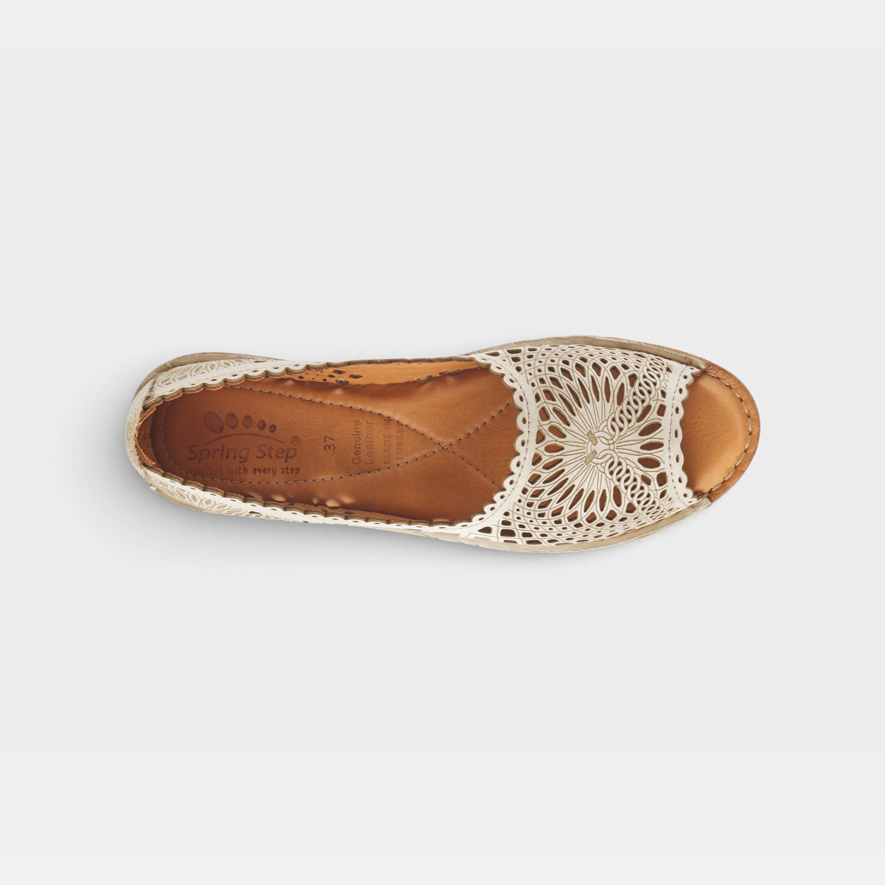 Spring Step Brandal Light Grey Slip-on Shoe