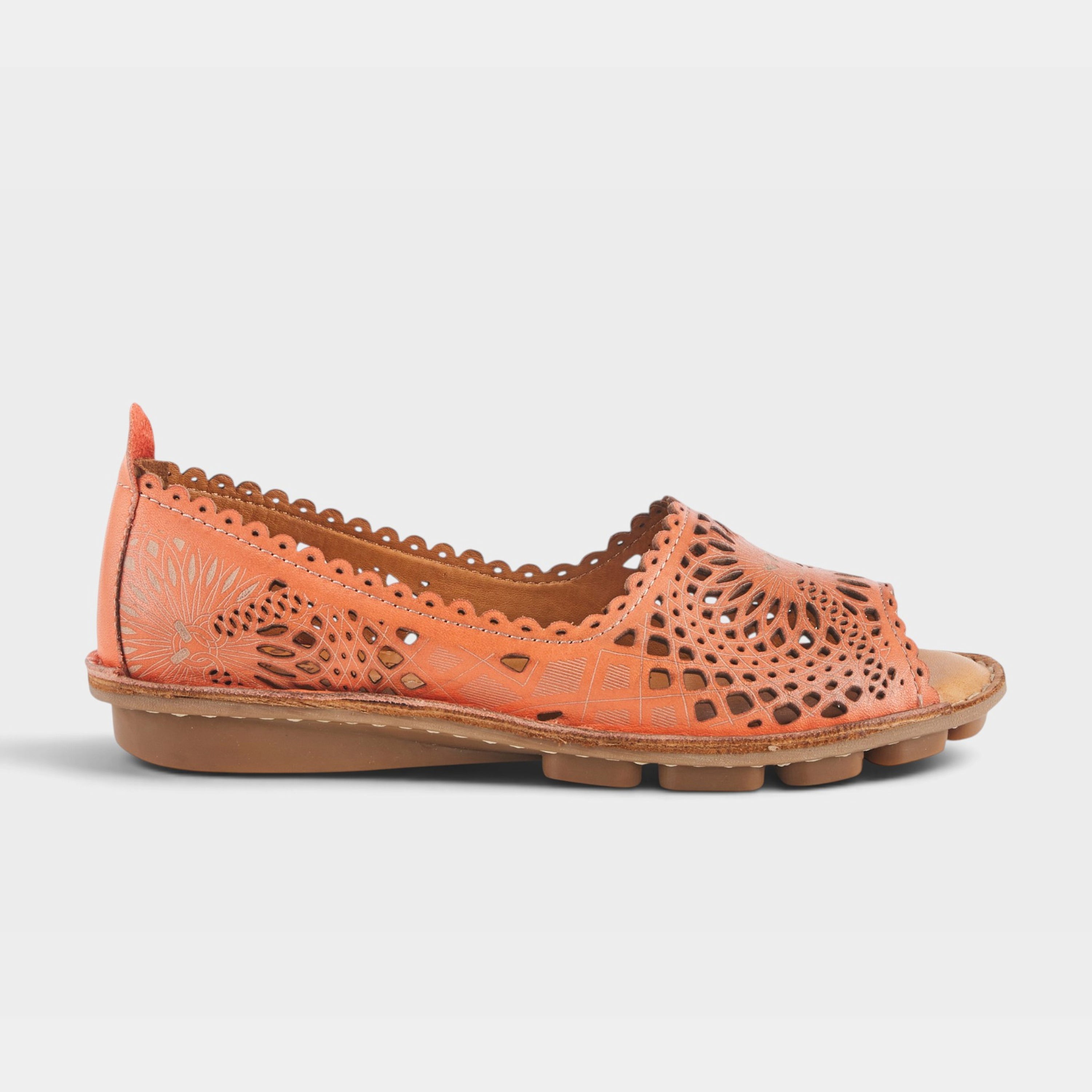 Spring Step Brandal Orange Slip-on Shoe