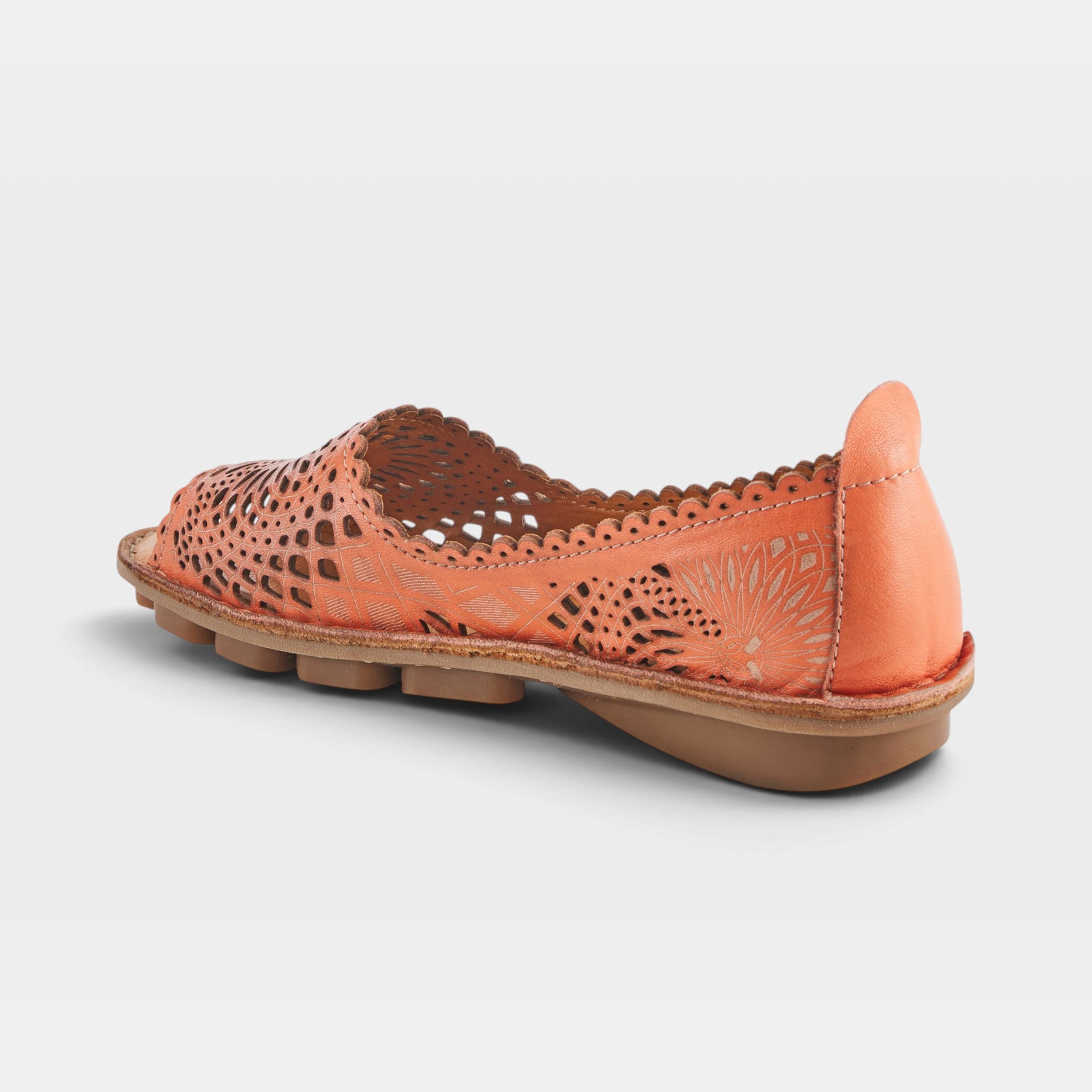 Spring Step Brandal Orange Slip-on Shoe