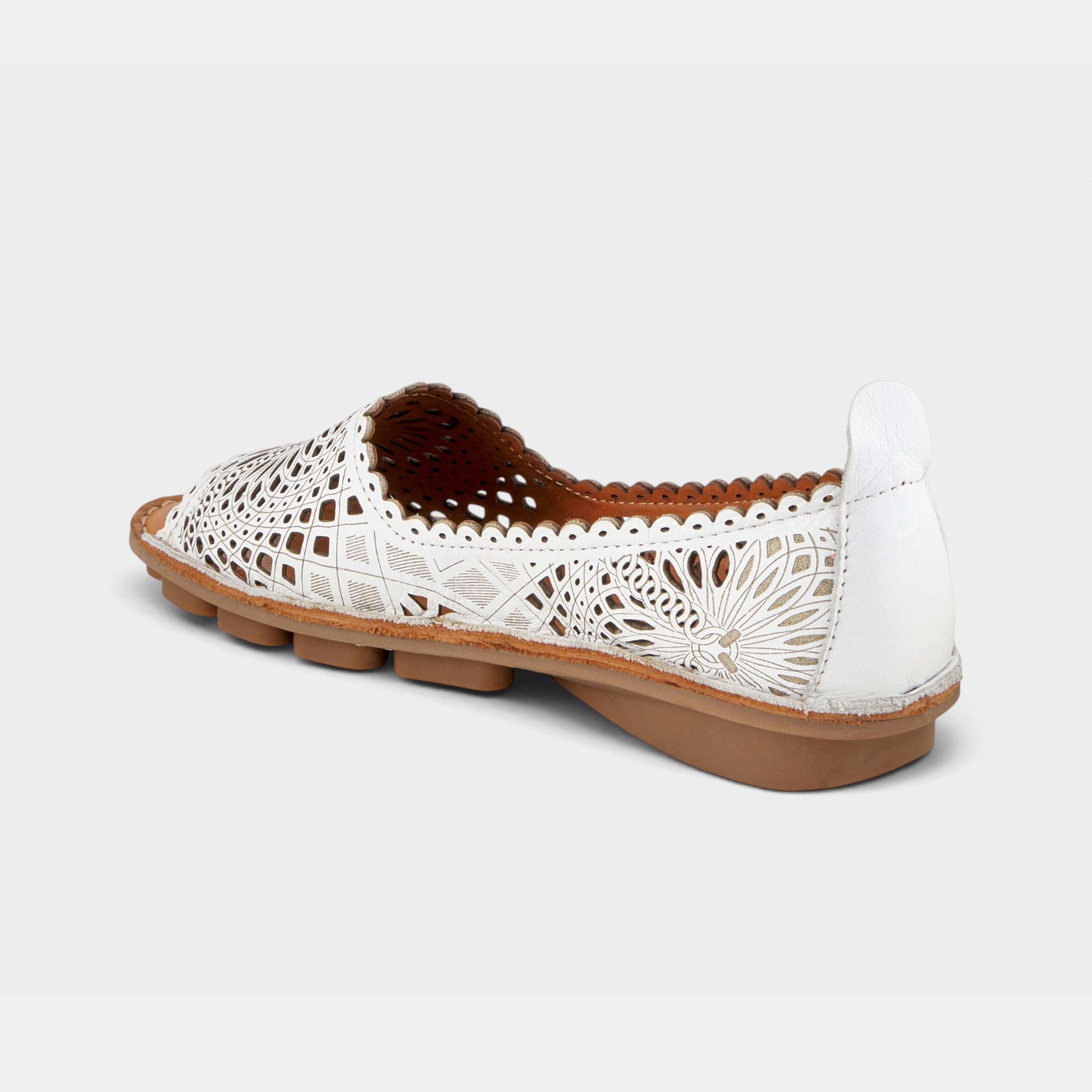 Spring Step Brandal White Slip-on Shoe