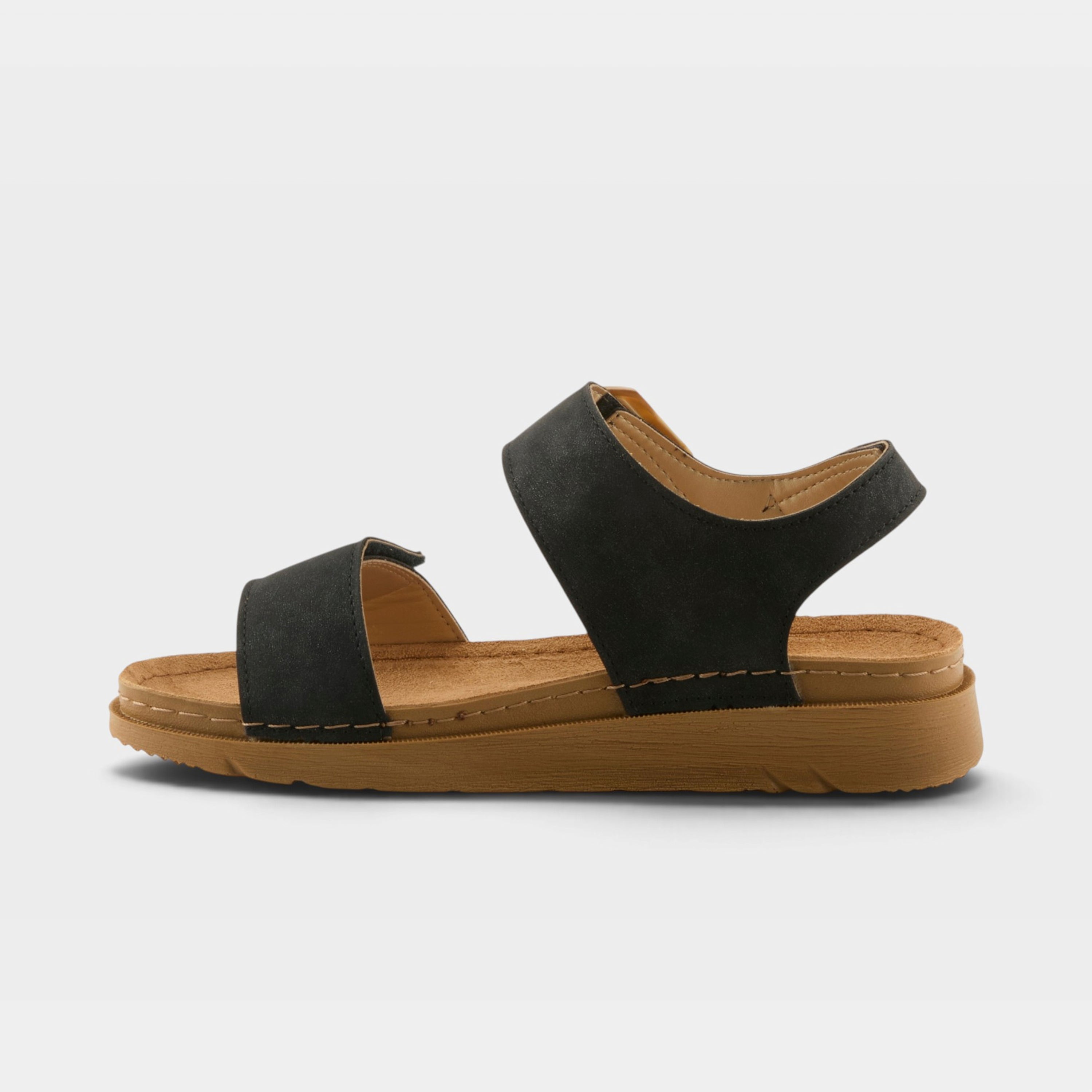 Flexus Bravies Black Sandal