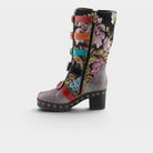 L'Artiste Brazen boots in Grey Multi, side view