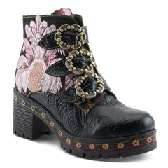 Boho & Embroidered Ankle Boots: Chunky Heel – Spring Step Shoes