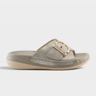 Flexus Brewer Grey Metallic Sandal