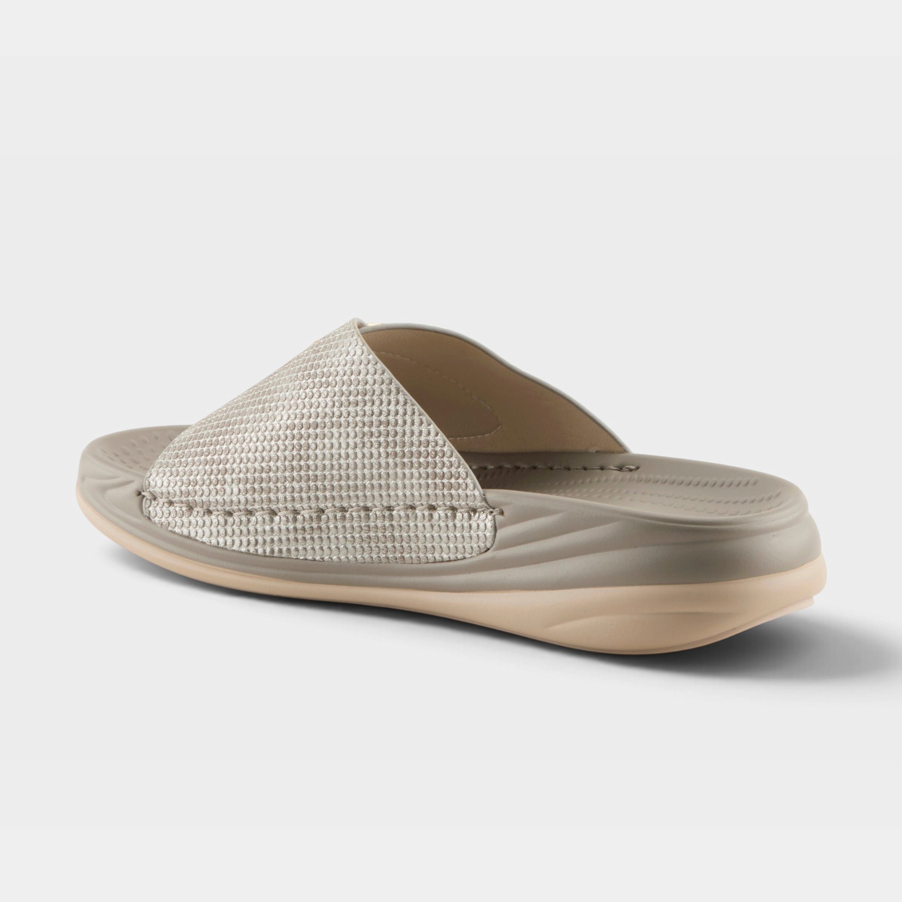 Flexus Brewer Grey Metallic Sandal