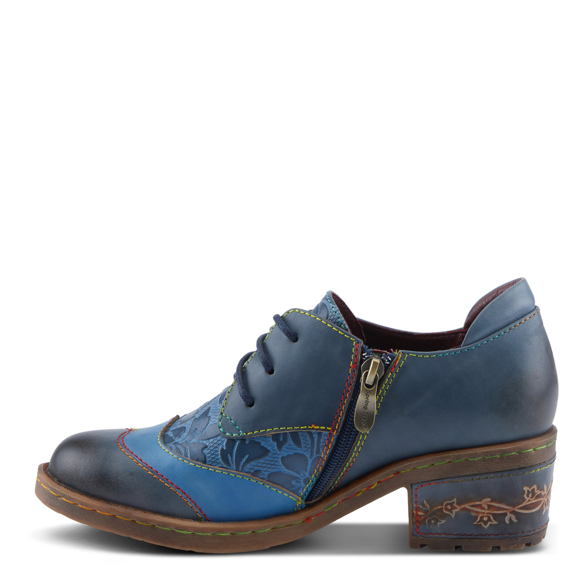 L'Artiste L'ARTISTE BRITEETOE SHOES shoe in brown with handcrafted leather design