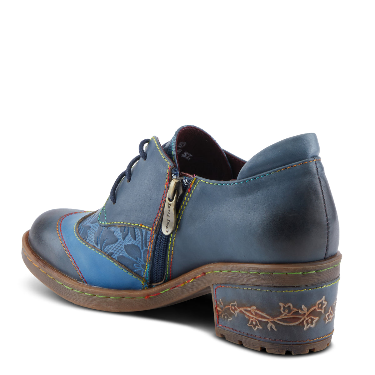 L'Artiste L'ARTISTE BRITEETOE SHOES shoe in brown with handcrafted leather design