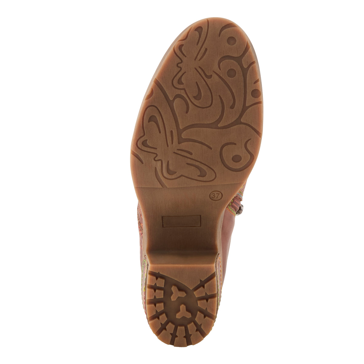 L'Artiste L'ARTISTE BRITEETOE SHOES shoe in black with handcrafted leather design