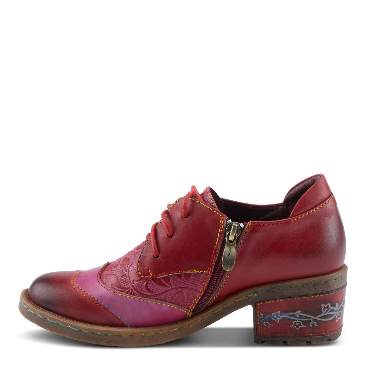 L'Artiste L'ARTISTE BRITEETOE SHOES shoe in blue with handcrafted leather design