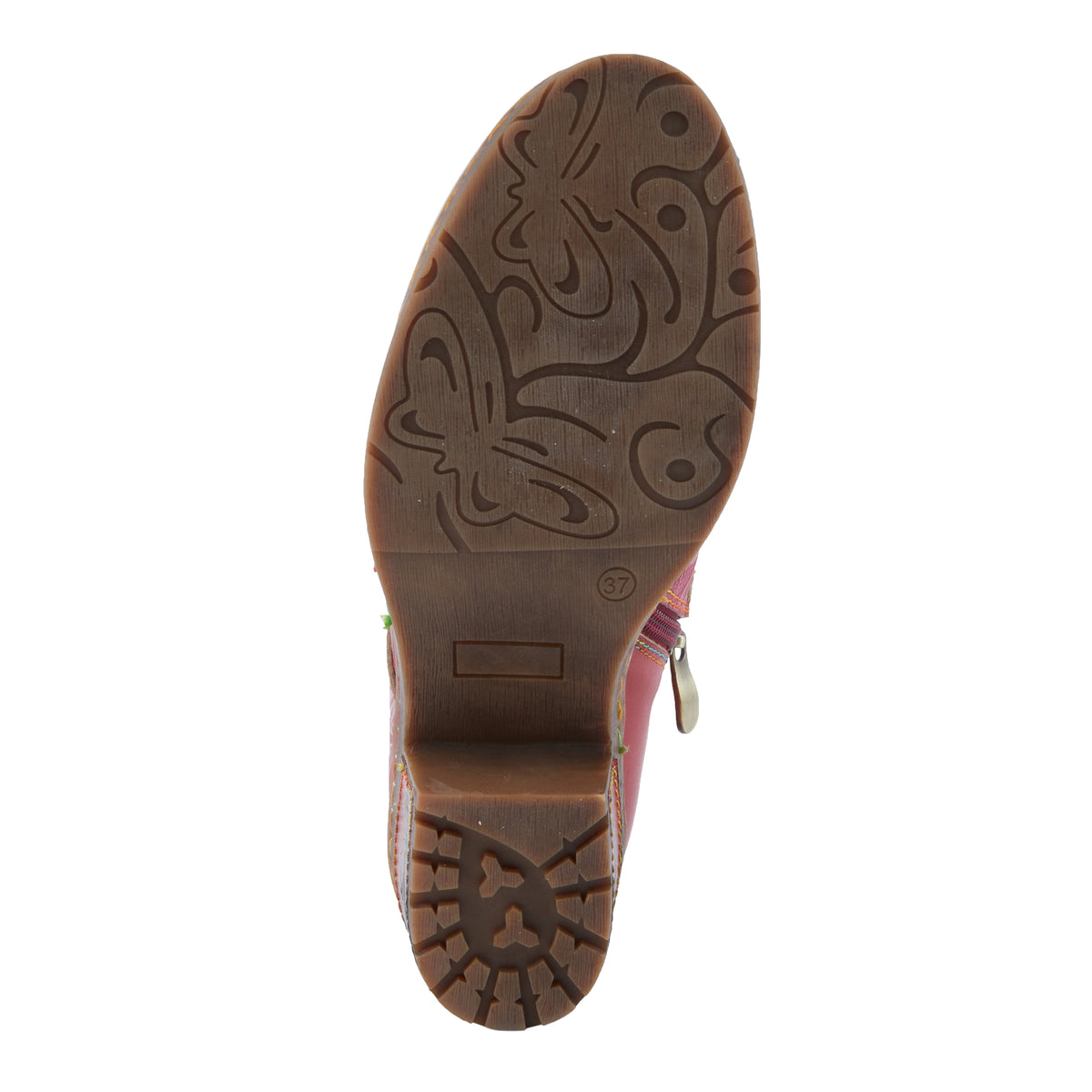 L'Artiste L'ARTISTE BRITEETOE SHOES shoe in blue with handcrafted leather design