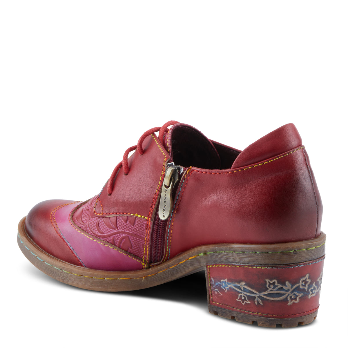L'Artiste L'ARTISTE BRITEETOE SHOES shoe in blue with handcrafted leather design