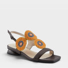 Azura Broider Chocolate Multi Sandal