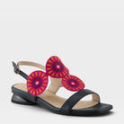 Azura Broider Navy Multi Sandal